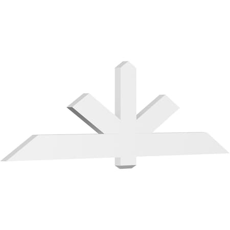 Ekena Millwork Kennewick Architectural Grade PVC Gable Bracket, 84"W x 24 1/2"H x 2"D x 6"F, 7/12 Pitch GBP084X25X0206KEN00